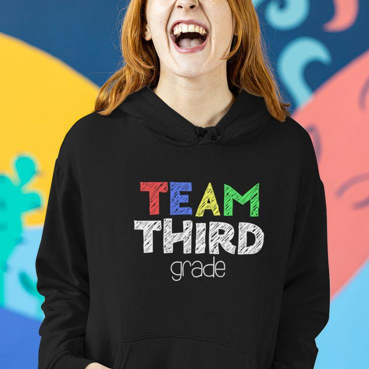Funny Team Third Grade 3Rd Grade Back To School Women Hoodie Gifts for Her