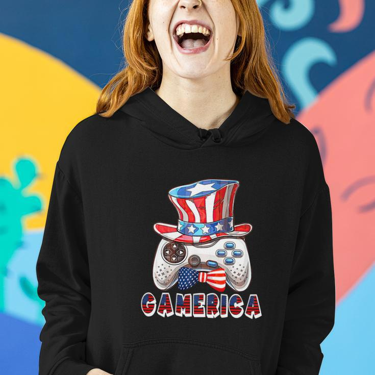 Gamerica 4Th Of July Usa Flag Women Hoodie Gifts for Her