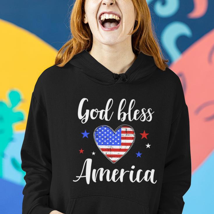 God Bless America For Patriotic Independence Day 4Th Of July Gift Women Hoodie Gifts for Her