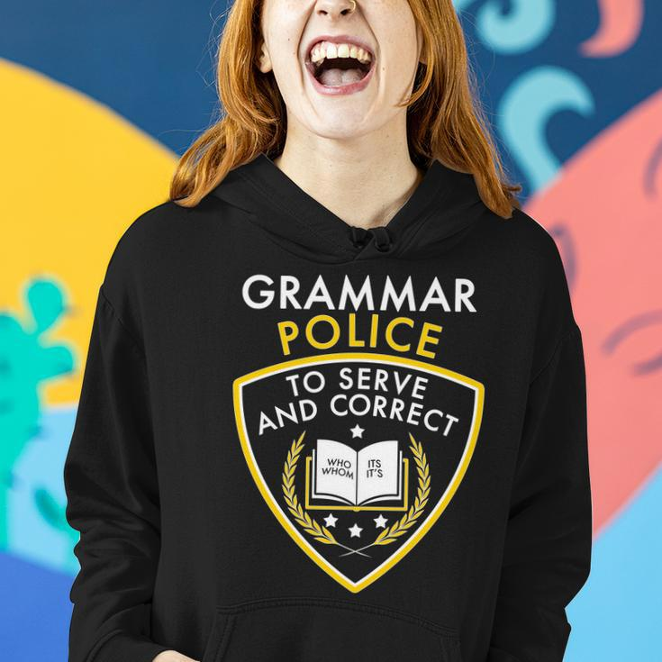 Grammar Police To Serve And Correct Funny V2 Women Hoodie Gifts for Her