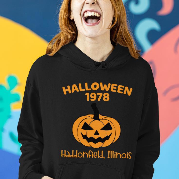 Halloween 1978 Haddonfield Illinois Halloween Quote Women Hoodie Gifts for Her