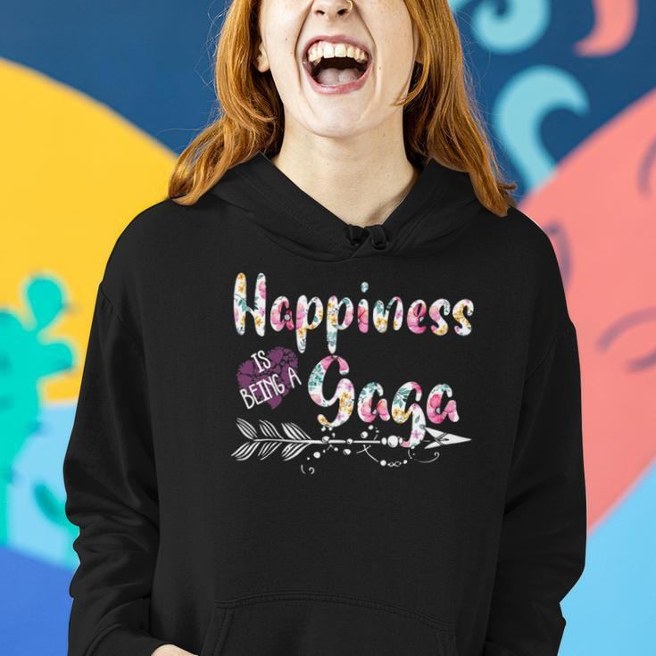 Happiness Is Being A Gaga Cute Womens Grandma Women Hoodie Gifts for Her
