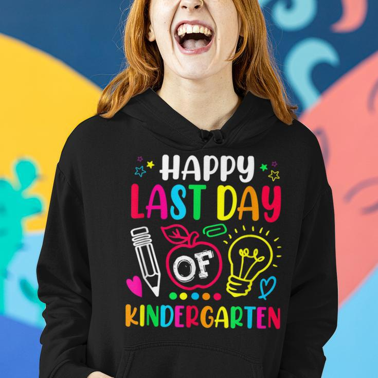 Happy Last Day Of Kindergarten School Funny Teacher Students Women Hoodie Graphic Print Hooded Sweatshirt Gifts for Her