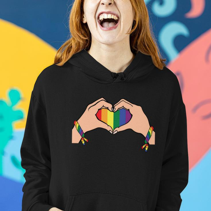 Heart Lgbt Gay Pride Lesbian Bisexual Ally Quote Women Hoodie Gifts for Her