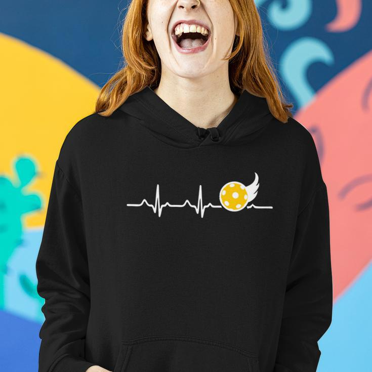 Heartbeat I Love Pickleball Funny Gift For Pickleball Player Great Gift Women Hoodie Gifts for Her
