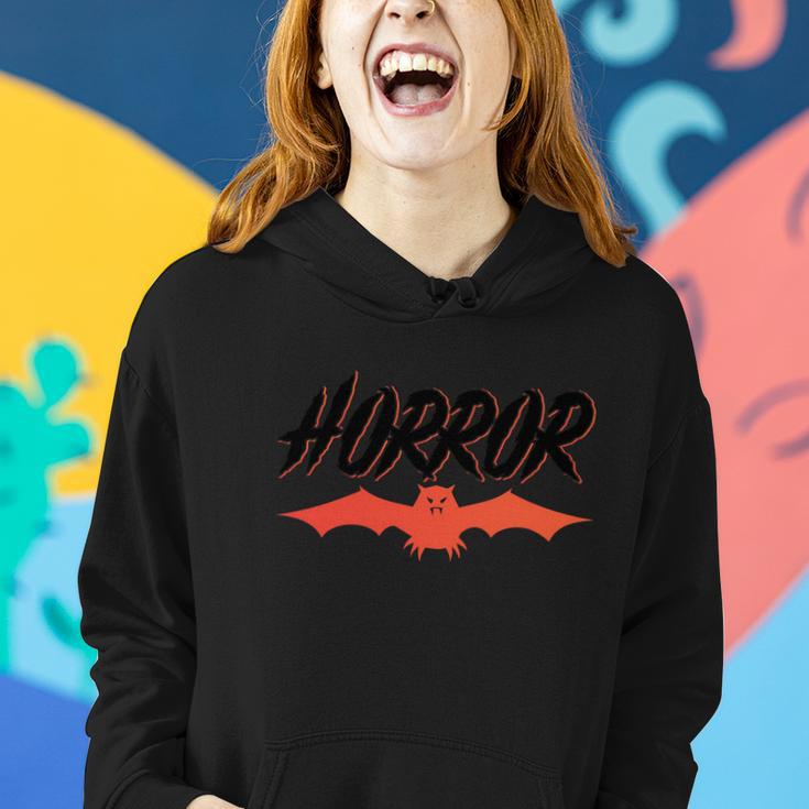 Horror Bat Halloween Quote Women Hoodie Gifts for Her