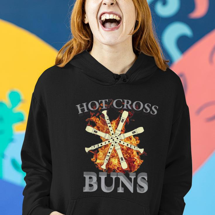 Hot Cross Buns Funny Trendy Hot Cross Buns Graphic Design Printed Casual Daily Basic Women Hoodie Gifts for Her