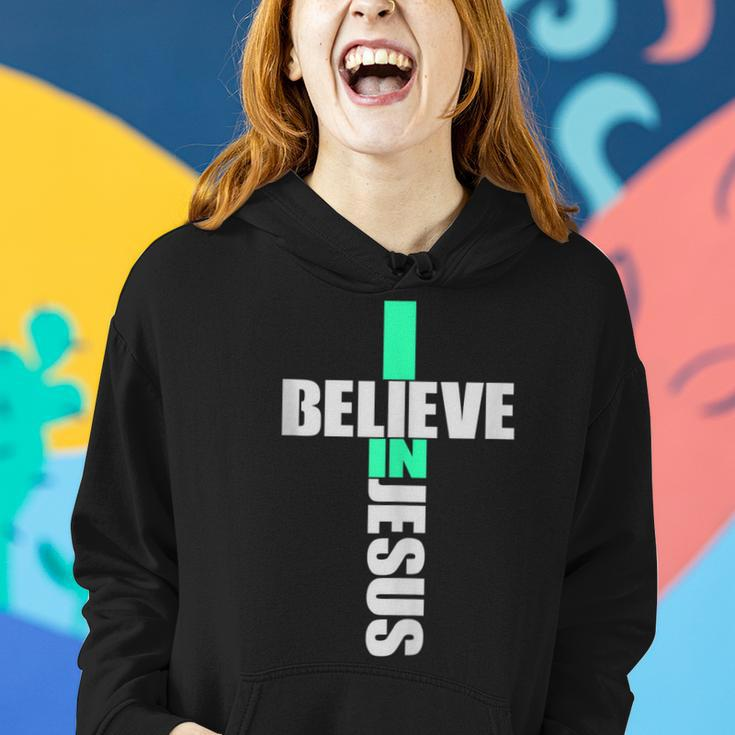 I Believe In Jesus - Cross Christianity Christian Faith Gift Women Hoodie Gifts for Her
