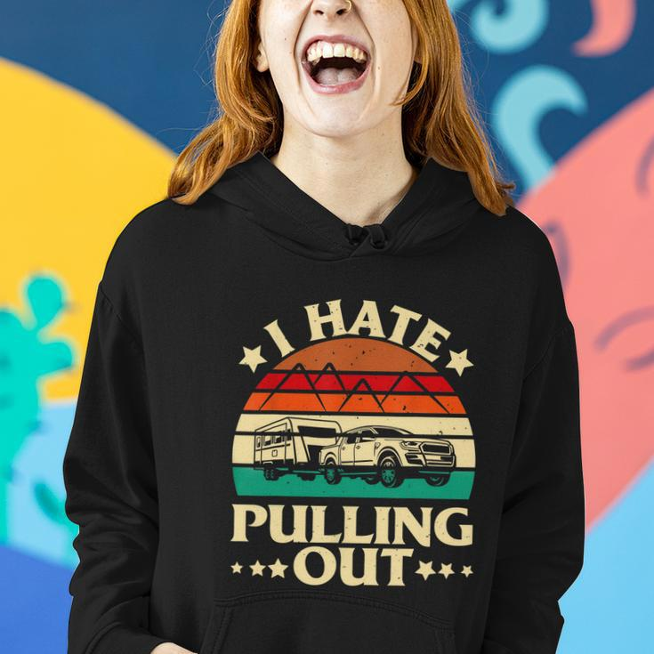 I Hate Pulling Out Funny Camping Trailer Retro Travel Women Hoodie Gifts for Her