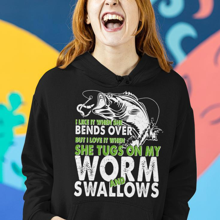 I Like It When She Bends Over Fishing Bait Tshirt Women Hoodie Gifts for Her