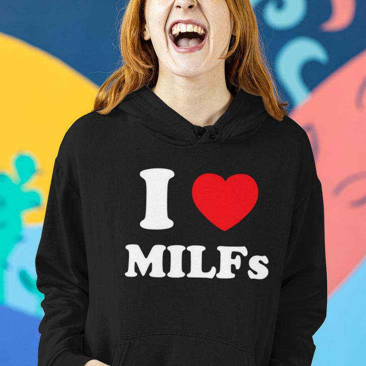 I Love Heart Milfs And Mature Sexy Women Women Hoodie Gifts for Her
