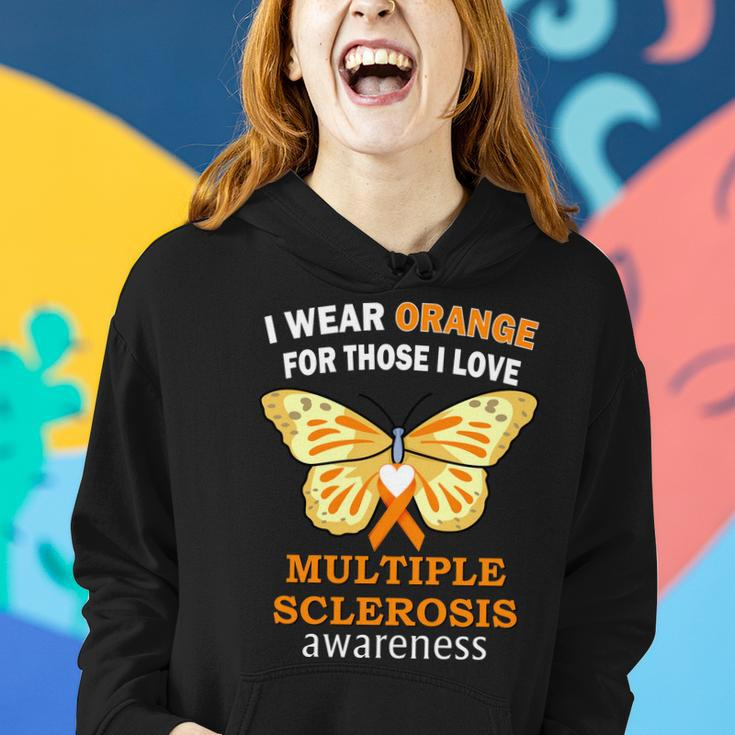 I Wear Orange For Those I Love Ms Multiple Sclerosis Tshirt Women Hoodie Gifts for Her