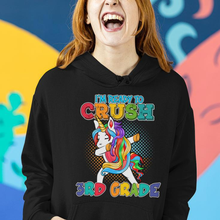 Im Ready To Crush 3Rd Grade Unicorn Back To School Women Hoodie Gifts for Her