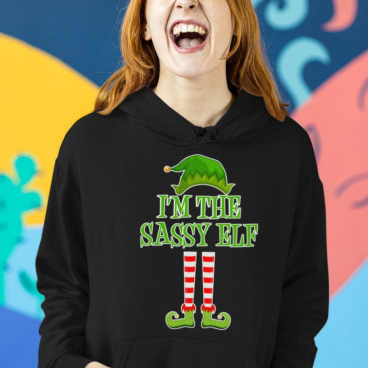 Im The Sassy Elf Matching Family Christmas Women Hoodie Gifts for Her
