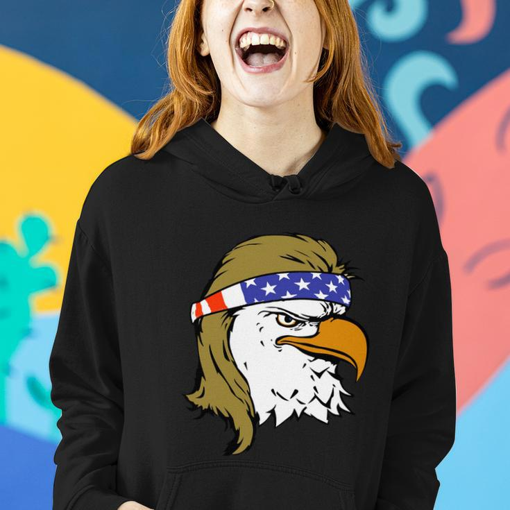 Independence 4Th Of July Usa American Flag Eagle Mullet Gift Women Hoodie Gifts for Her