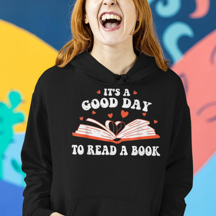Its Good Day To Read Book Funny Library Reading Lovers Women Hoodie Gifts for Her