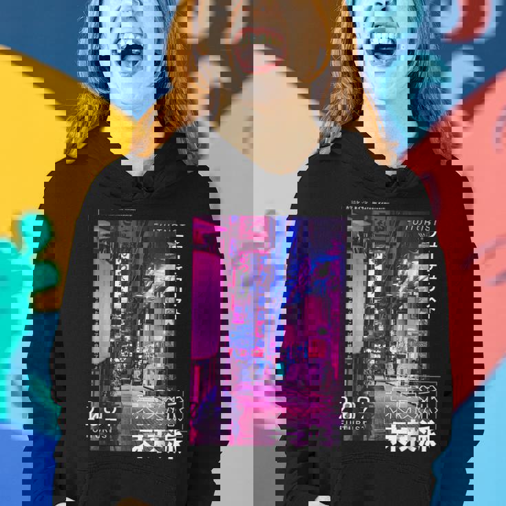 Japanese Cyberpunks Tokyo Streetwear Aesthetic Graphic Women Hoodie Graphic Print Hooded Sweatshirt Gifts for Her Japanese Cyberpunks Tokyo Streetwear Aesthetic Graphic Women Hoodie Graphic Print Hooded Sweatshirt Gifts for Her