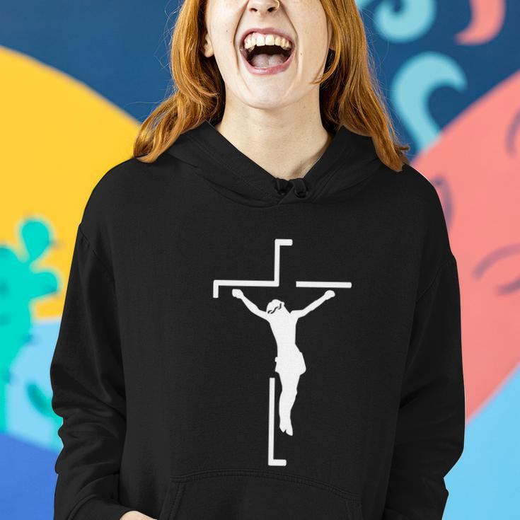 Jesus On Cross Funny Christian Women Hoodie Gifts for Her
