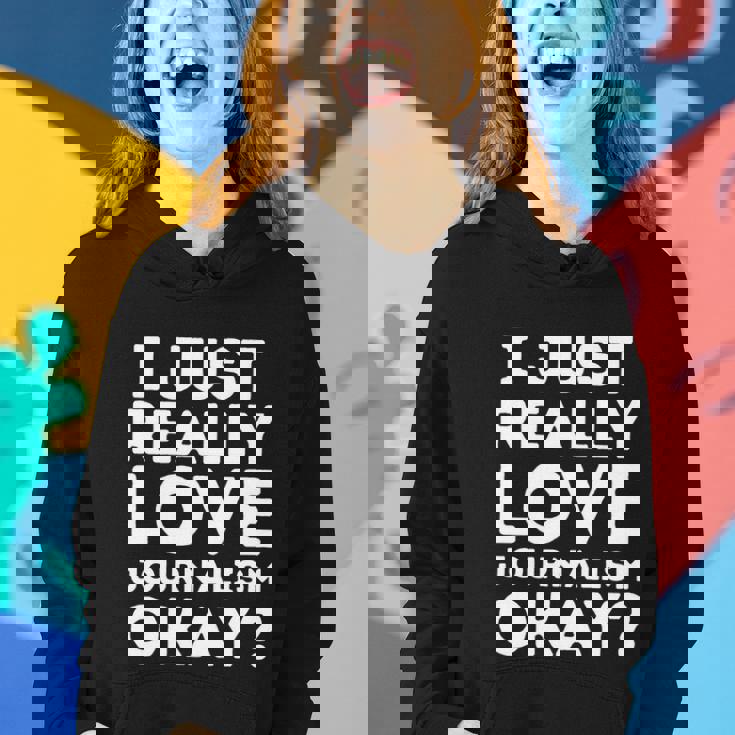 Journalism Professor Funny Journalism Student Journalist Gift Graphic Design Printed Casual Daily Basic Women Hoodie Gifts for Her
