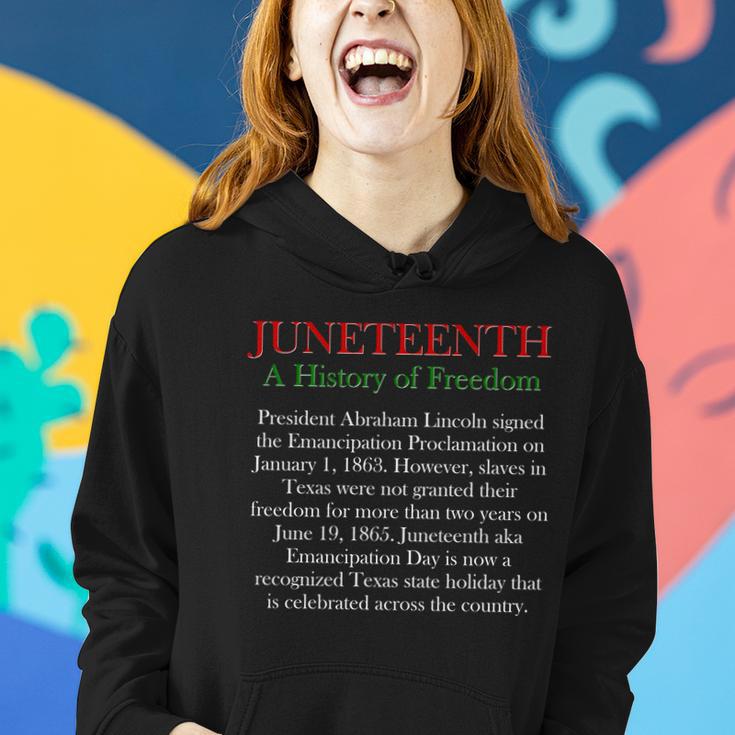 Juneteenth A History Of Freedom Women Hoodie Gifts for Her