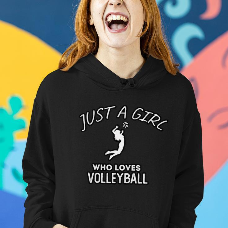 Just A Girl Who Loves Volleyball Women Hoodie Gifts for Her