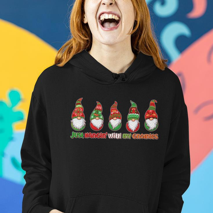 Just Hanging With My Gnomies Christmas Women Hoodie Gifts for Her