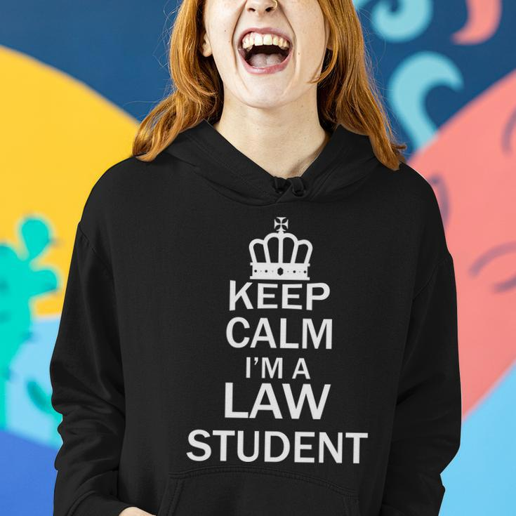 Keep Calm Im A Law Student Funny School Student Teachers Graphics Plus Size Women Hoodie Gifts for Her