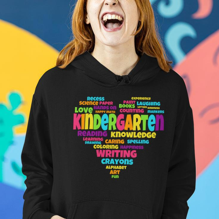 Kindergarten Word Marks Heart Tshirt Women Hoodie Gifts for Her