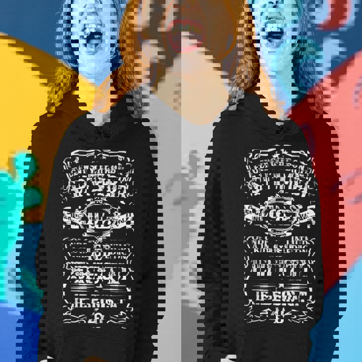 Legends Were Born In September 1982 40Th Birthday Gifts Women Hoodie Graphic Print Hooded Sweatshirt Gifts for Her