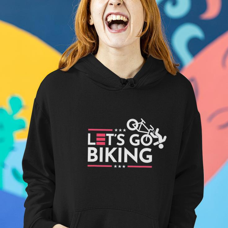 Lets Go Biking Joe Biden Joe Brandon Women Hoodie Gifts for Her