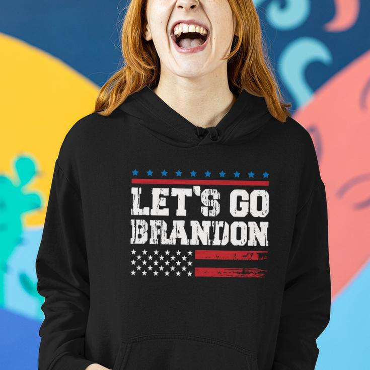 Lets Go Brandon Essential Brandon Funny Political Women Hoodie Gifts for Her
