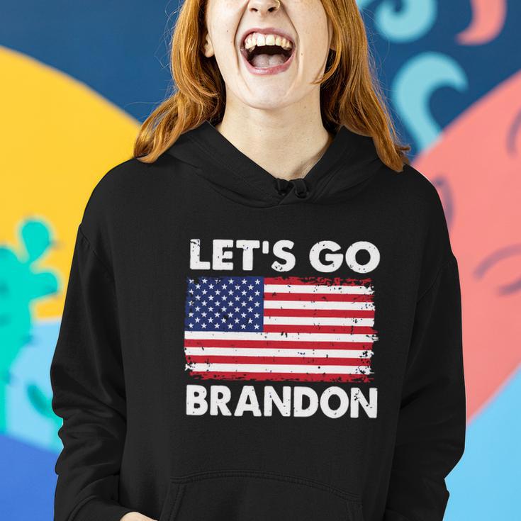 Lets Go Brandon Lets Go Brandon Flag Women Hoodie Gifts for Her