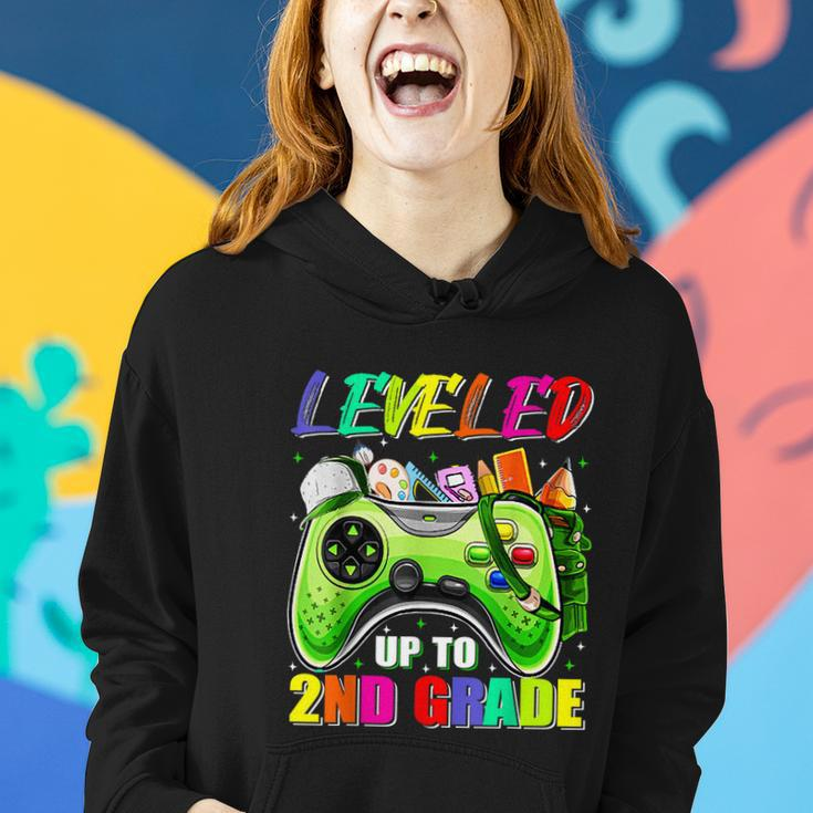 Leveled Up To 2Nd Grade Gamer Back To School First Day Boys Women Hoodie Gifts for Her
