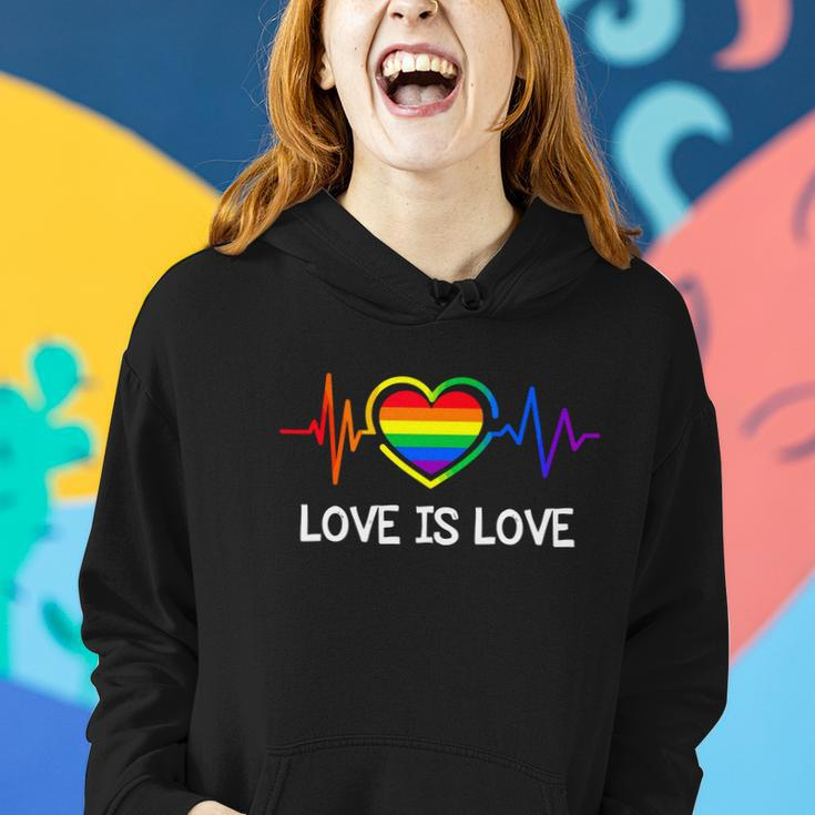Love Is Love Gay Pride Women Hoodie Gifts for Her