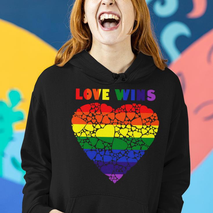 Love Wins Heart Women Hoodie Gifts for Her