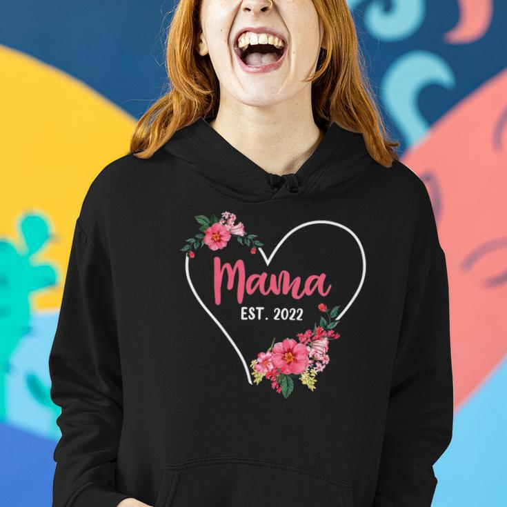 Mama Est 2022 Mom To Be Pregnancy Announcement Women Hoodie Gifts for Her