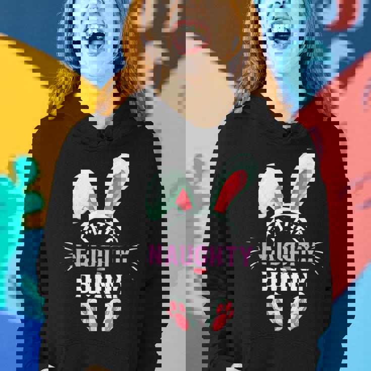 Matching Family Easter Party Graphic Im The Naughty Bunny Women Hoodie Graphic Print Hooded Sweatshirt Gifts for Her