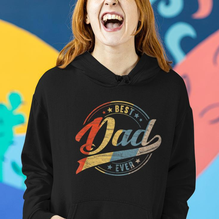 Mens Retro Vintage Best Dad Ever Father Daddy Fathers Day Gift Women Hoodie Gifts for Her