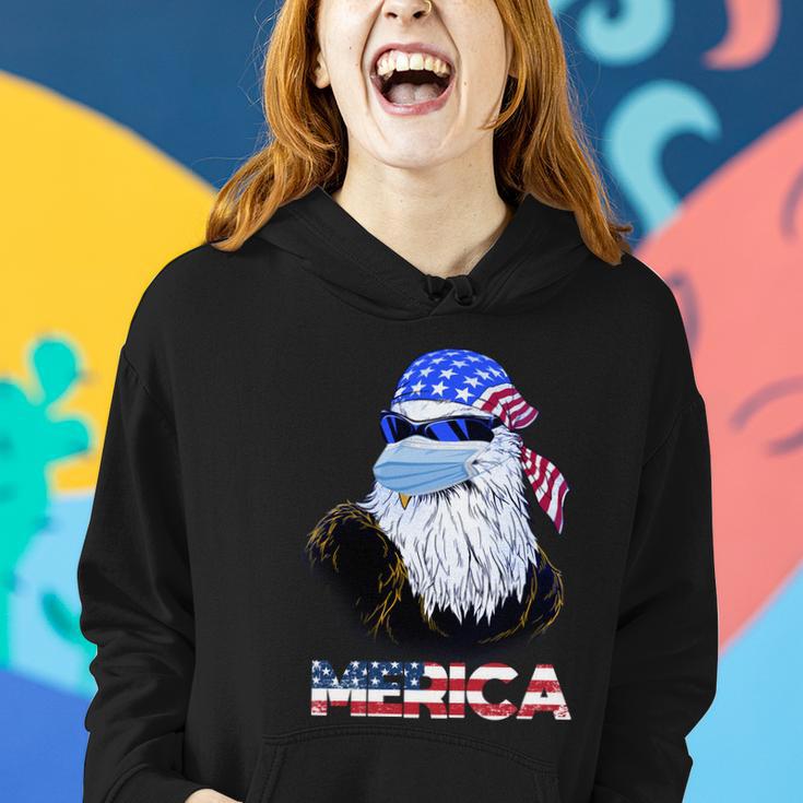 Merica Eagle Mullet 4Th Of July American Flag Vintage 2021 Great Gift Women Hoodie Gifts for Her