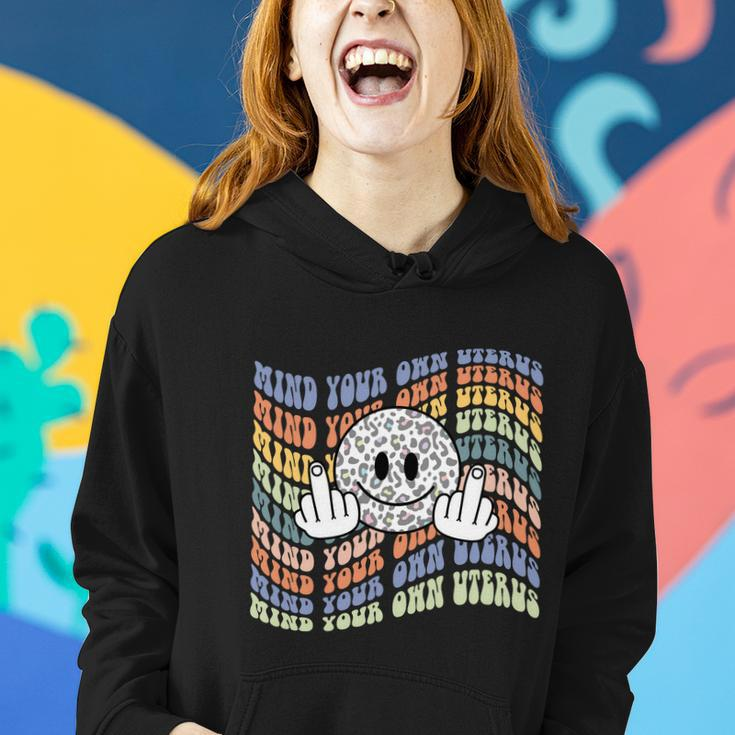 Mind Your Uterus Feminist Middle Finger Women Hoodie Gifts for Her