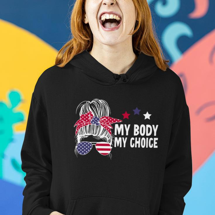 My Body My Choice Messy Bun Great Gift V2 Women Hoodie Gifts for Her