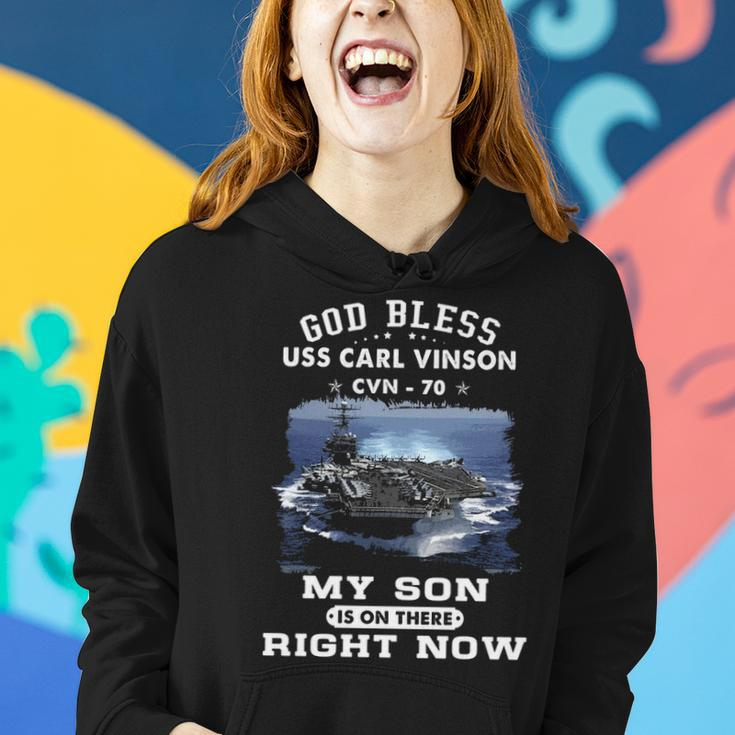 My Son Is On Uss Carl Vinson Cvn Women Hoodie Gifts for Her