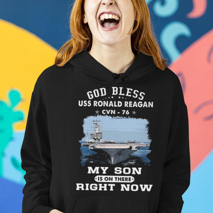 My Son Is On Uss Ronald Reagan Cvn Women Hoodie Gifts for Her