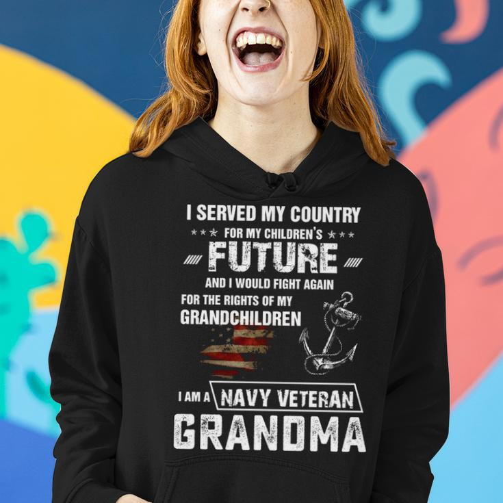 Navy Veteran Grandma Women Hoodie Gifts for Her