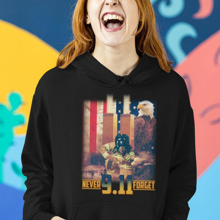 Never Forget 9 11 September 11 Memorial New York City Firefighter Tshirt Women Hoodie Gifts for Her