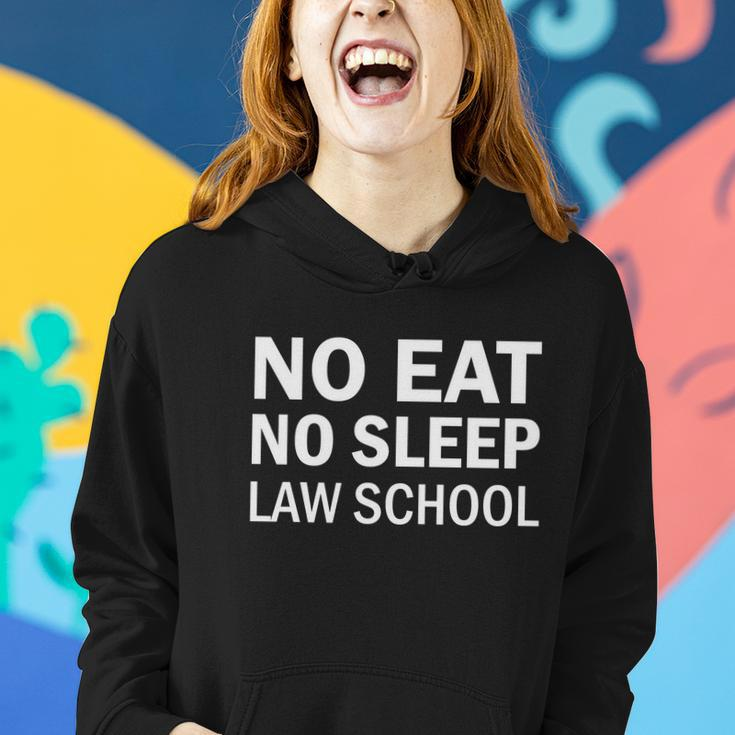 No Eat No Sleep Law School Funny Student Teachers Graphics Plus Size Women Hoodie Gifts for Her