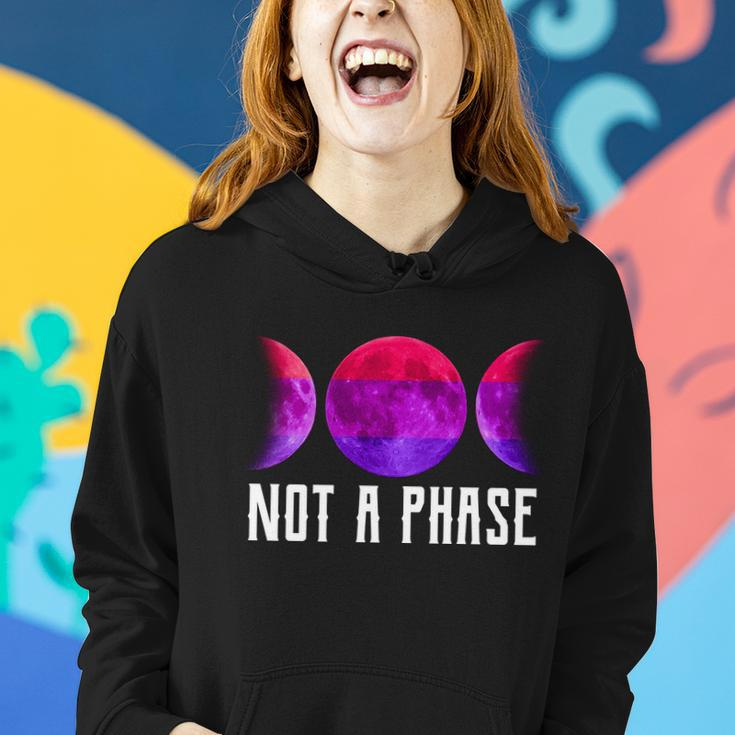 Not A Phase Bi Pride Bisexual Women Hoodie Gifts for Her