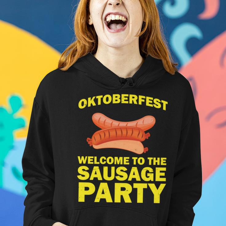 Oktoberfest Welcome To The Sausage Party Women Hoodie Gifts for Her