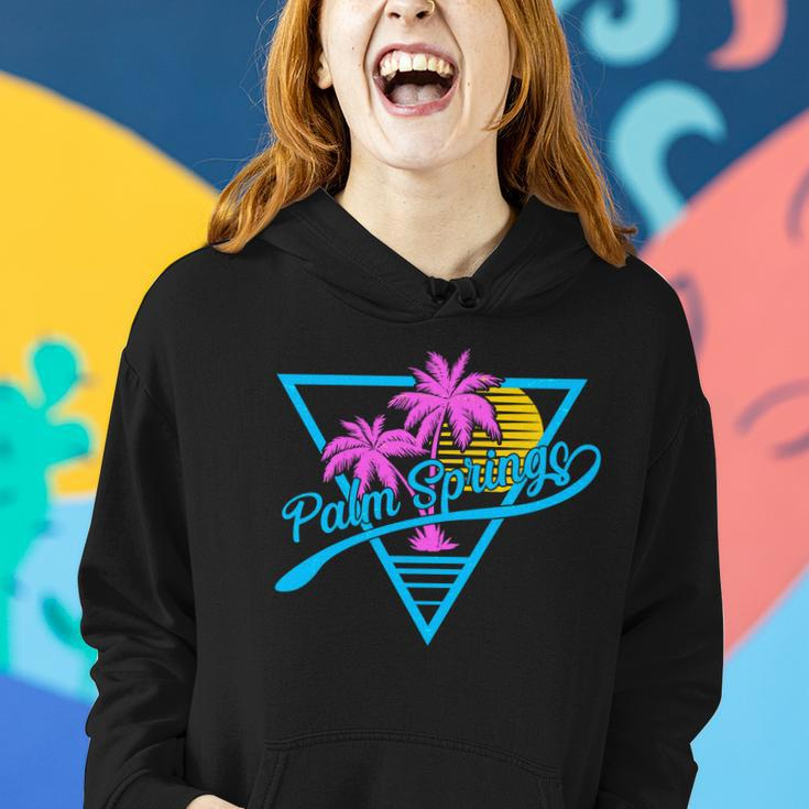 Palm Springs Retro 80S Neon Women Hoodie Gifts for Her