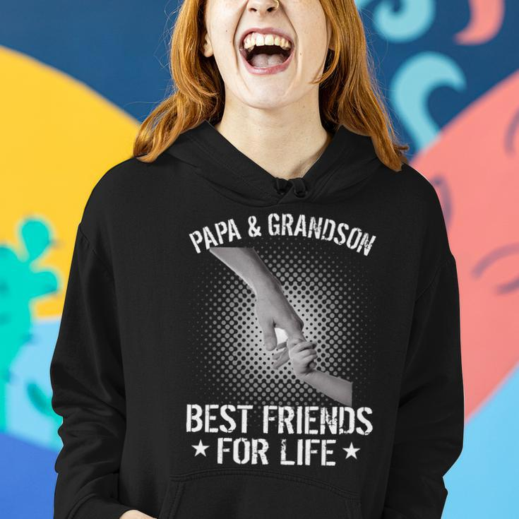 Papa And Grandson Best Friends For Life Women Hoodie Gifts for Her